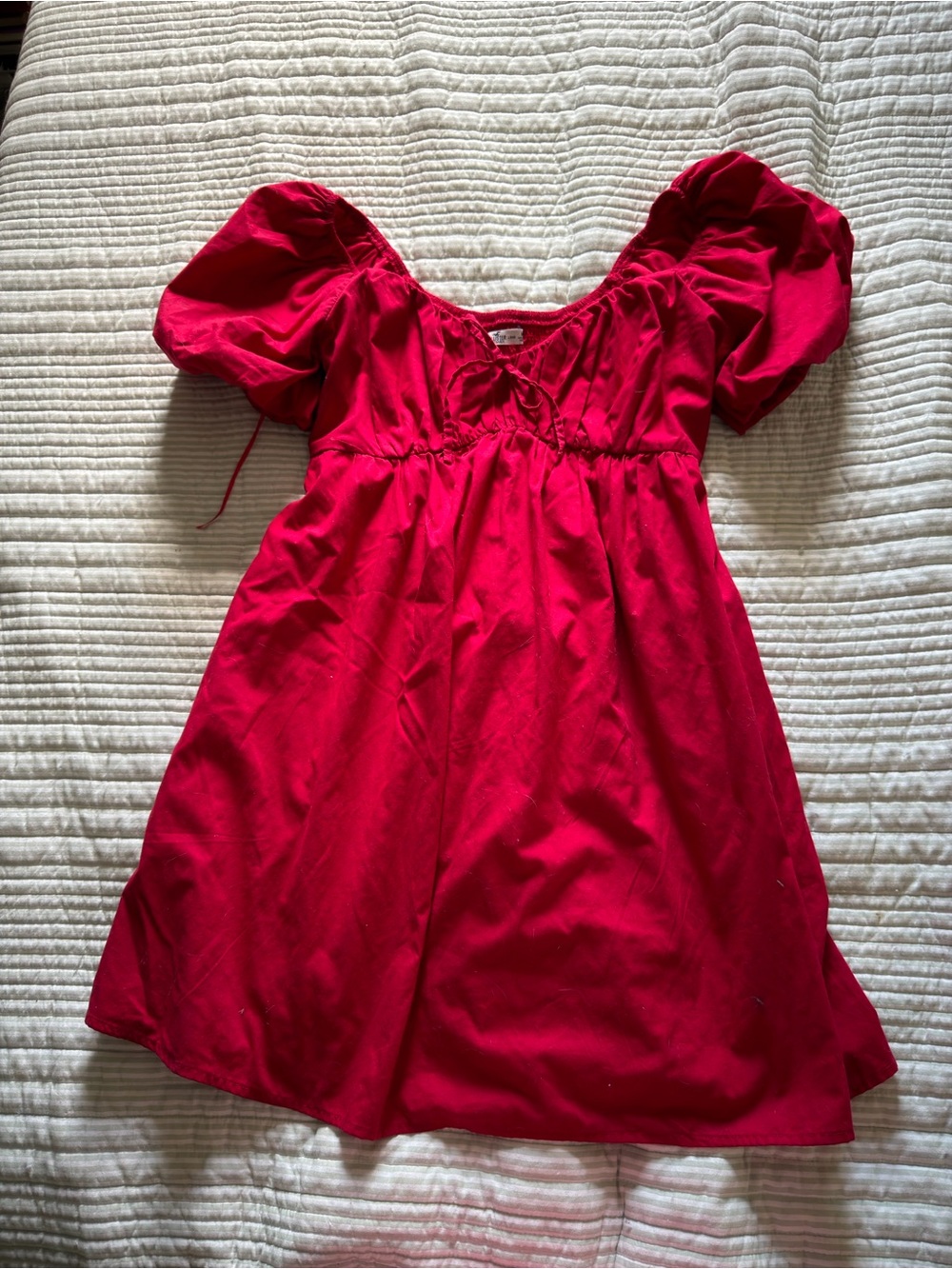 Puff-Sleeve Dress